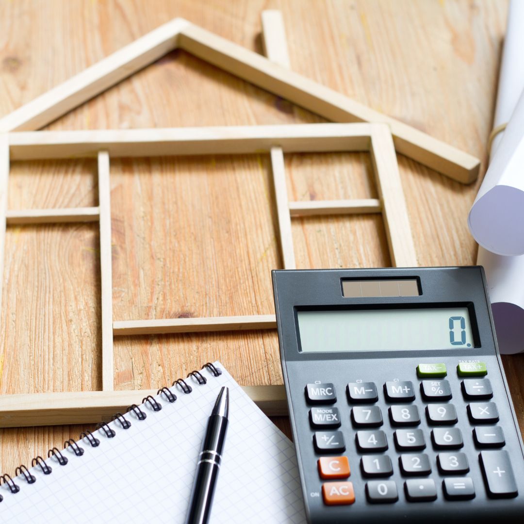 calculator with home depiction