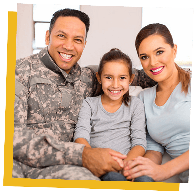 veteran and family