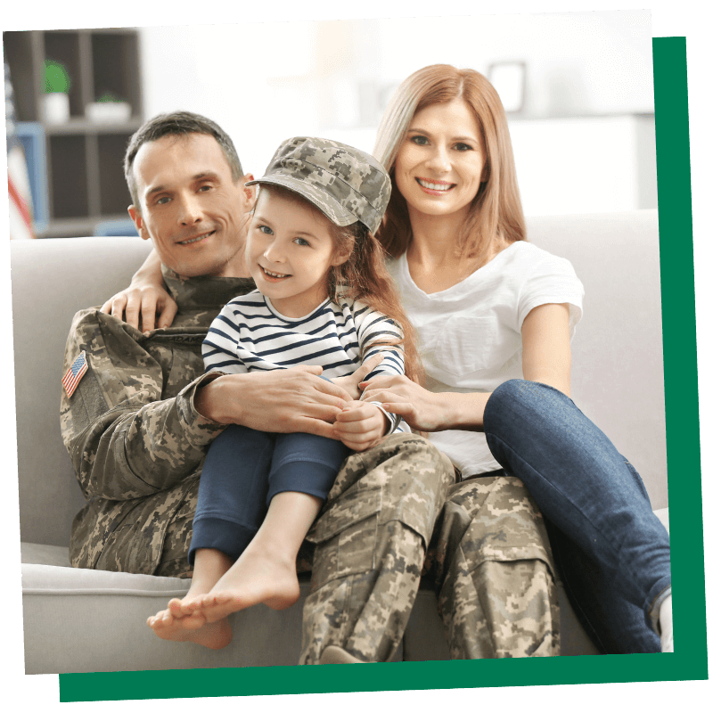 veteran and family